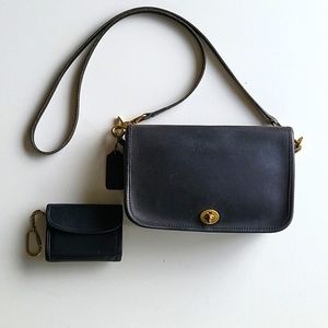 Vintage Coach Convertible Clutch | Leather Crossbody Early 1990s